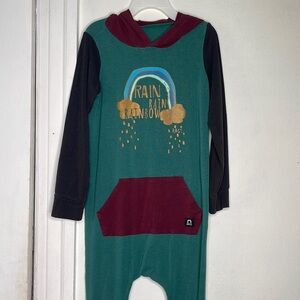 Rags to Raches Hooded Long Sleeve Rainy Day Onesie​